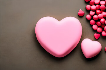Fototapeta premium heart shaped chocolate