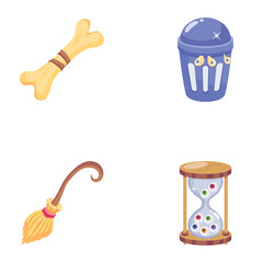 Pack of Trendy Spooky 2D Icons 
