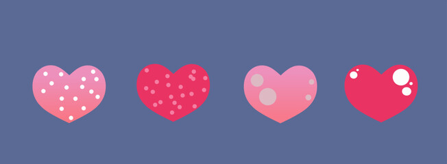 Love heart icon vector. Creative illustration romantic collection love symbols. Love concept. for Valentines day, Mothers day, wedding, love and romantic events