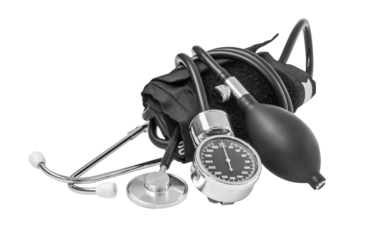 Medicine object. Blood pressure with stethoscope isolated. png transparent