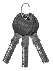 Three keys isolated. png transparent