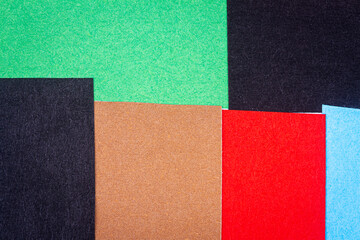 Multicolor background from a paper of different colors