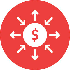 Business diversification, corporate Vector Icon

