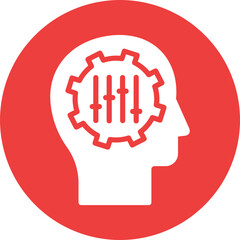 Adjuster, brain Vector Icon
