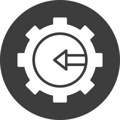 Cog, data integration Vector Icon

