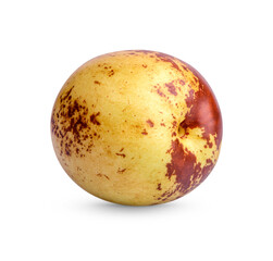 Fototapeta premium Fresh Jujube isolated on transparent background (.PNG)