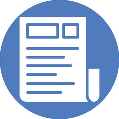 Article, blog Vector Icon

