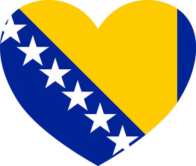Bosnia and Herzegovina.flag wave isolated on png or transparent backgroundflag wave isolated on png or transparent background