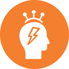 Brainstorm, brainwash Vector Icon

