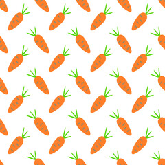 Pattern seamless with carrots. Design for fabric, paper, and website

