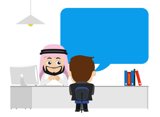 Cute Set - Arab - Set of business people