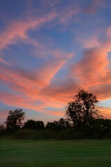 Fototapeta na wymiar Beautiful sky on twilight time - generative ai