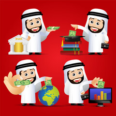 People Set - Arab  - Set of business people