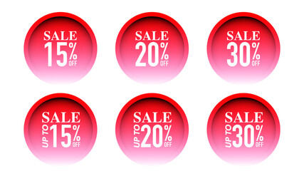 sale discount and special offers labels tags collection isolated on transparent background png file	