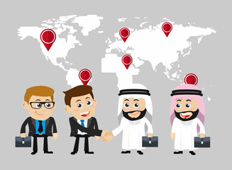 People Set - Arab  - Set of business people