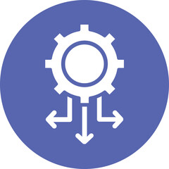 Bidding, cog Vector Icon

