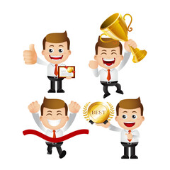 People Set - Arab  - Set of business people