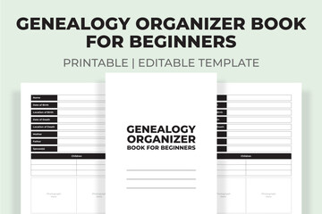 Genealogy Organizer Book For Beginners