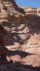 Up the hill in Petra in Southern Jordan in the month of January