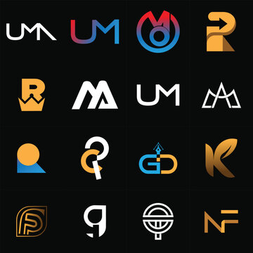 modern letter logo design bundles, set ,images, icons, vector stock, free templates