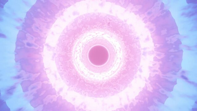Abstract Purple Color Tunnel Background Video, Circle Motion Background Loop