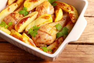 Roast chicken drumsticks