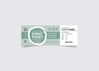 Event Ticket Vector Template 151