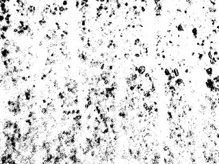 Black and white dirty grunge texture of a small layer of snow on the pavement. Vector abstract grunge overlay texture, grunge stencil. Distress design template. urban natural dirty elements