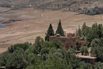 barrier lake at Bin El Ouidane, morocco