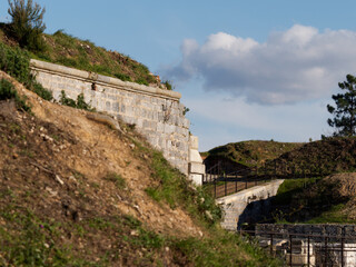 Fototapeta premium military battery called valdilocchi in la spezia