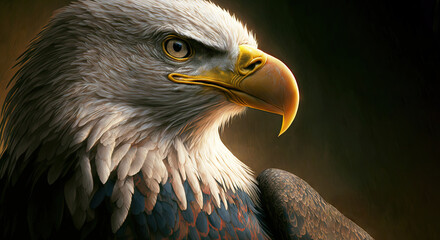 Eagle Patriotic American  - Generative AI