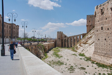 Citadel of Aleppo prior to the syrian war against IS