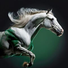 Naklejka na ściany i meble Elegant sport horse. ai