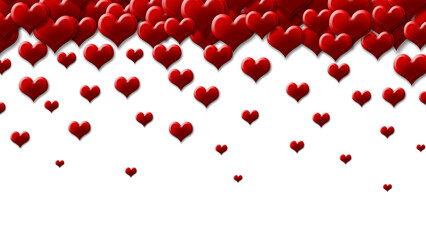 red love fall for valentine transparent background