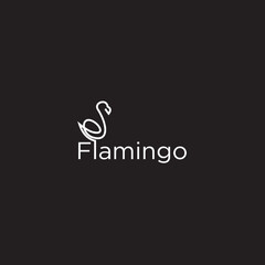 Flamingo animal  logo vector design , illustration tmplate. 