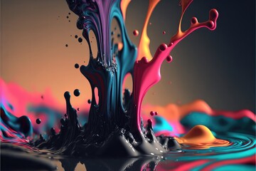 Paint splash wallpaper