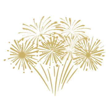 firework golden element party celebration background