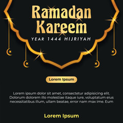 social media post greeting card ramadan and muslim holidays