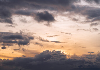 Fototapeta na wymiar Beautiful photo of clouds in the evening.