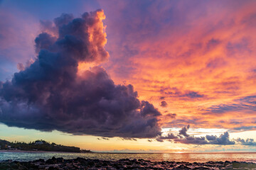 Saint-Gilles, Reunion Island - Sunset at Boucan-Canot