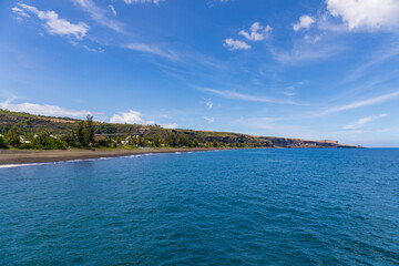 Reunion Island, Saint-Paul black sand beach