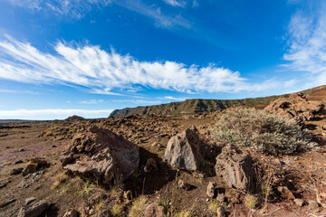 Fototapeta na wymiar Reunion Island - Road to the volcano : La plaine des sables