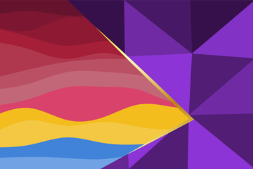 Low polygon banner. Geometry polygon abstract backdrop. vector illustration.