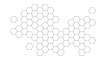 Simple geometric hexagon background. vector illustration