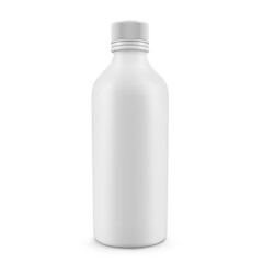 White bottle plastic isolated transparent