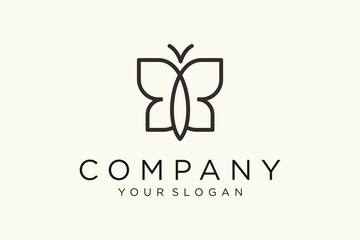 Butterfly Logo. This logo suitable for beauty cosmetic logo.