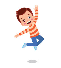 Happy Little Children Having Fun