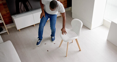 Cockroach Bugs In Dirty House Indoors