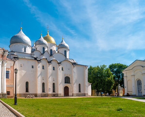 Veliky Novgorod. Cathedral of St. Sophia on the territory of the Novgorod Kremlin. One of the...