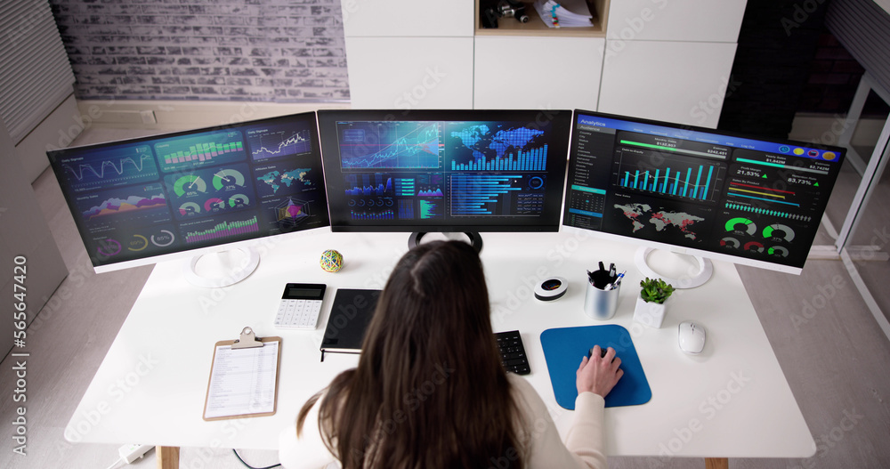 Poster kpi business analytics data dashboard